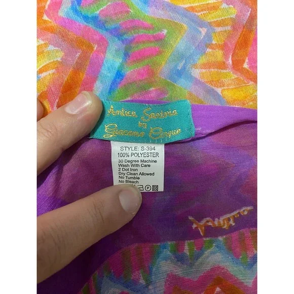 Antica Sartoria Colorful Scarf/Sarong/Shawl - Picture 12 of 12